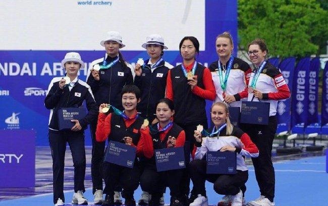 射箭比赛:韩国队实力夺得冠军 射箭比赛:韩国队实力夺得冠军